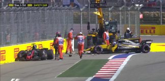 Jolyonas Palmeris ir Romainas Grosjeanas kaltina vienas kitą