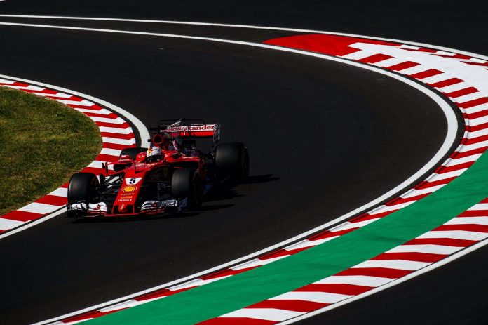 Sebastian vettel Vengrijos GP kvalifikacijoje