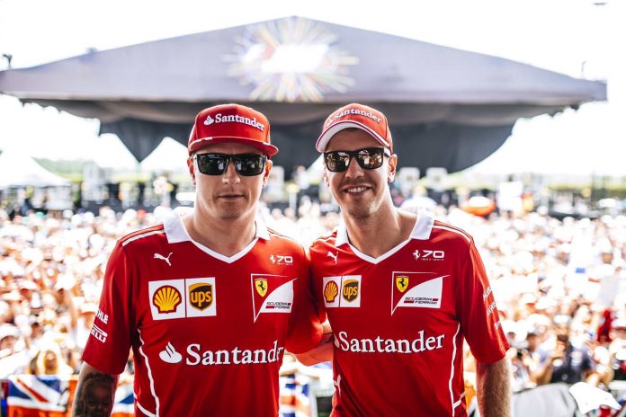 kimi raikkonen sebastian vettel