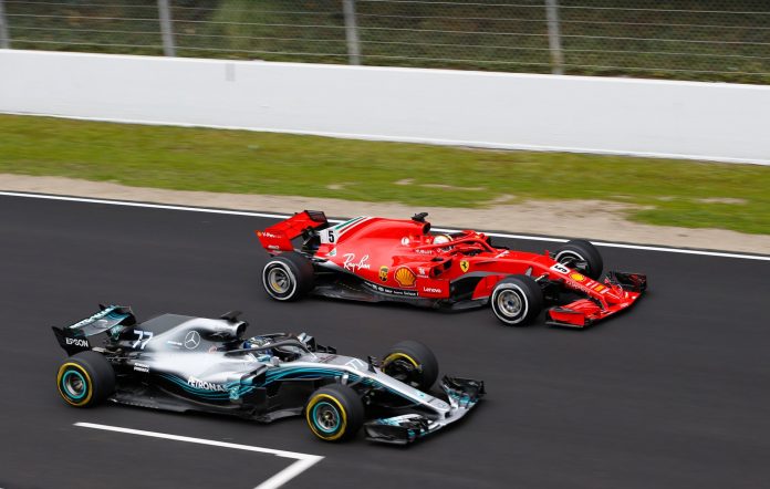 mercedes ferrari valtteri bottas sebastian vettel