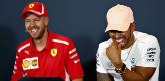 Dar negreitai matysime Sebastianą Vettelį ir Lewisą Hamiltoną vienoje komandoje sebastian vettel lewis hamilton