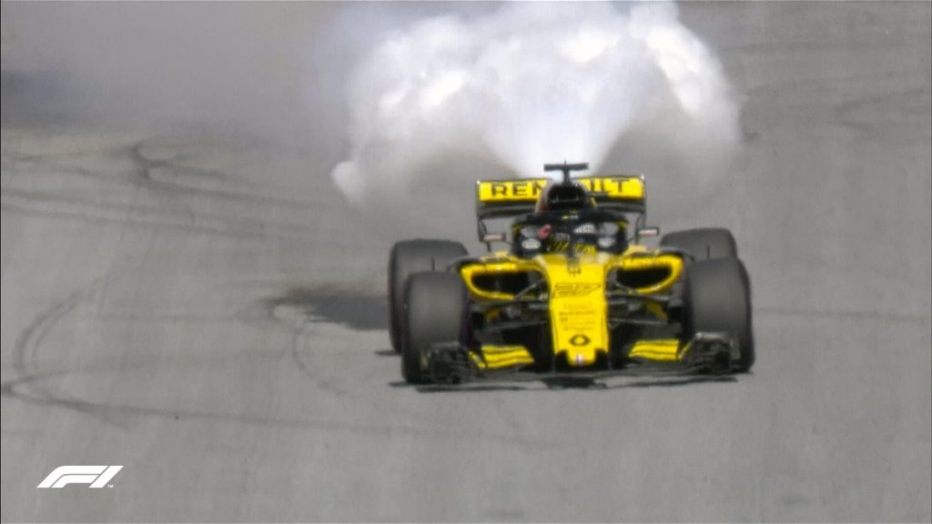 nico hulkenberg renault austrijos gp lenktynėse