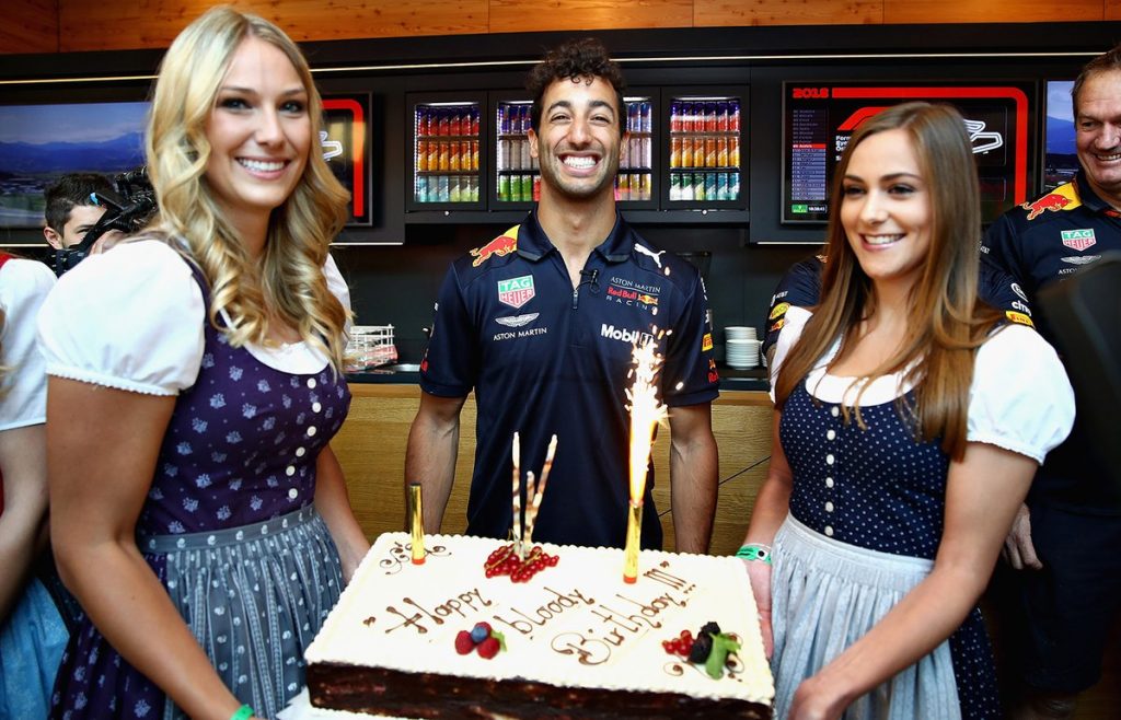 austrijos gp lenktynėse daniel ricciardo red bull