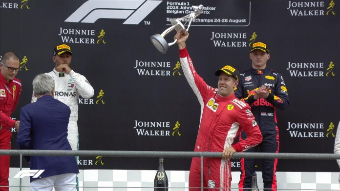 belgijos gp podiumas